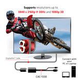 Club 3D CAC-1517 USB-C 3.1 til DisplayPort 1.2 kabel 1.2m Hvid