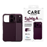 CARE by PanzerGlass Samba Beskyttelsescover til iPhone 18 Pro, iPhone 17 Pro Dark Cherry Fabriksny