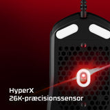 HyperX Pulsefire Haste 2 Optisk Kablet Hvid