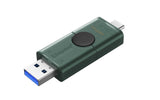 Kingston DataTraveler Duo 128GB USB 3.2 Gen 1 / USB-C USB stick Sort Grøn