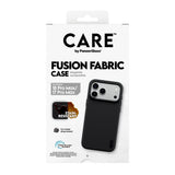 CARE by PanzerGlass Fusion Fabric Case Beskyttelsescover til iPhone 18 Pro Max, iPhone 17 Pro Max Sort Fabriksny