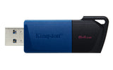 Kingston DataTraveler Exodia M 64GB USB 3.2 Gen 1 USB stick Sort Blå