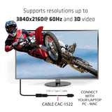 Club 3D CAC-1522 USB-C Gen 2 kabel 0.8m Sort
