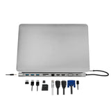 LogiLink UA0373 Laptop docking station Compatible with Universal USB-C® powered, Built-in card reader Fabriksny