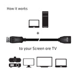 Club 3D CAC-1023 DisplayPort 1.4 forlængerkabel 3m Sort
