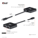 Club3D CSV-1558 Adapter USB-C til 2x HDMI Sort