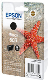 Epson 603 Sort 150 sider Blæk C13T03U14010