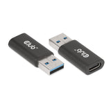 Club 3D CAC-1525 USB-A til USB-C adapter Sort