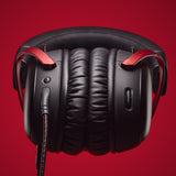 HyperX Cloud 3 Kablet Høretelefoner Sort Rød