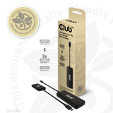 Club3D CSV-1548 USB-C Hub 4 porte 100W Sort