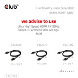 Club 3D CAC-1188 Videoadapterkabel 9cm Sort