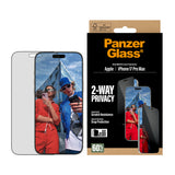 PanzerGlass 2-Way Privacy Skærmbeskytter til iPhone 17 Pro Max Fabriksny
