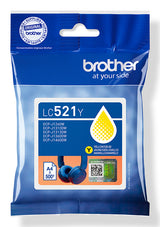 Brother LC521Y Gul 500 sider Blæk