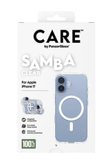 CARE by PanzerGlass Fashionable Case Samba Beskyttelsescover til iPhone 17 Transparent Fabriksny