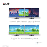 Club3D CSV-1558 Adapter USB-C til 2x HDMI Sort