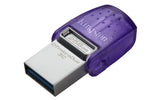 Kingston DataTraveler microDuo 3C 256GB USB 3.2 Gen 1 / USB-C USB stick Lilla Sølv