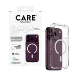 PanzerGlass CARE™ by ® Samba Case Transparent w. White MagSafe iPhone 2026 Pro | 17 Pro Beskyttelsescover Transparent Fa