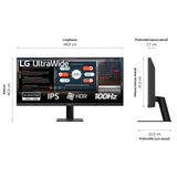LG UltraWide 29U511A-B 29 IPS 2560 x 1080 (UltraWide) HDMI DisplayPort 100Hz