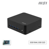 MSI Cubi Z AI Mini PC 8M-006BEU Ryzen 7 8845HS 0GB 0GB AMD Radeon 780M No-OS Fabriksny