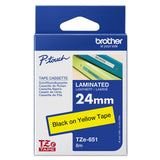 Brother TZe 651 Lamineret bånd (2,4 cm x 8 m) 1kassette(r)