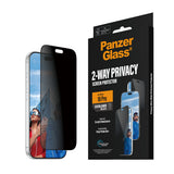PanzerGlass 2-Way Privacy Skærmbeskytter til iPhone 18 Pro Fabriksny