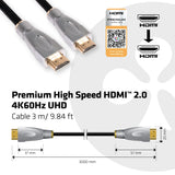 Club 3D CAC-1310 Premium HDMI 2.0 Kabel 3m Sort