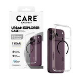 CARE by PanzerGlass Urban Explorer Beskyttelsescover Polycarbonat (PC) Termoplastisk polyuretan (TPU) Sort Transparent F