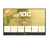 AOC Style-line 16T20E2 16 IPS 1920 x 1080 (Full HD) Mini HDMI USB-C 60Hz Fabriksny