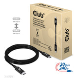 Club 3D CAC-1575 USB4 Gen2x2 USB-C kabel 2m Sort