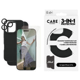 CARE by PanzerGlass Fashion 3-i-1 Beskyttelsescover Sort til iPhone 16 Pro Fabriksny