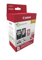 Canon PG 540L/CL-541XL Photo Value Pack Sort Farve (cyan, magenta, gul) Blækbeholder / papirsæt