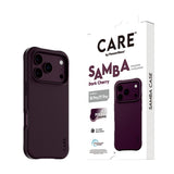 CARE by PanzerGlass Samba Beskyttelsescover til iPhone 18 Pro, iPhone 17 Pro Dark Cherry Fabriksny