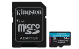 Kingston Canvas Go! Plus microSDXC UHS-I Memory Card 64GB 200MB/s