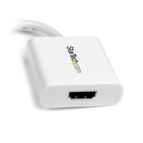 StarTech.com Mini DisplayPort® to HDMI® Video Adapter Converter 1920x1200 - White Mini DP to HDMI Adapter M/F (MDP2HDW)