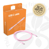Club 3D USB4 USB Type-C kabel 2m Pink Fabriksny