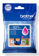 Brother LC521M Magenta 500 sider Blæk