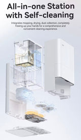 JONR P20 Pro – Robotstøvsuger med moppe - Gulvvasker med Automatisk Tømning og Tørring