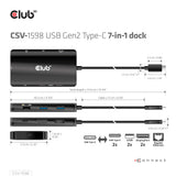 Club 3D CSV-1598 7-in-1 USB 3.2 Gen 2 Dockingstation