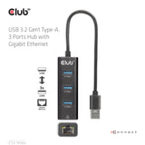 Club 3D CSV-1430A 4-in-1 USB-A Gen 1 Hub Sort