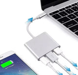 3 i 1 USB-C Adapter til HDMI USB 3.0 USB-C