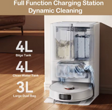 JONR P20 Pro – Robotstøvsuger med moppe - Gulvvasker med Automatisk Tømning og Tørring