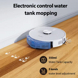 Redkey R10 Robotstøvsuger – 2-i-1 med moppefunktion – 4000Pa – LiDAR – Automatisk tømning – Sort