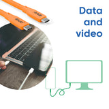 Club 3D USB Type-C kabel 2m Orange