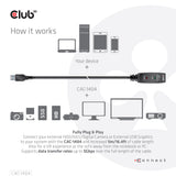 Club 3D CAC-1404 USB-A 3.2 Gen1 aktiv forlængerkabel 5m Sort