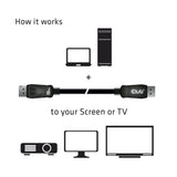 Club 3D CAC-2068 DisplayPort 1.4 kabel 2m Sort