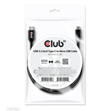 Club 3D CAC-1526 USB 3.2 Gen 1 USB-C kabel 1m Sort