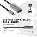 Club 3D CAC-1567 USB-C til DisplayPort 1.4 Adapter