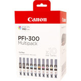 Canon PFI MBK/PBK/CO/GY/R/ /PC/PM 10 Ink Cartridge Multipack Grå Gul Cyan Magenta Rød Fotocyan Fotomagenta Chroma-optimi
