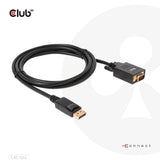 Club 3D CAC-1012 DisplayPort til VGA adapterkabel 2 m Sort