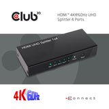 Club 3D CSV-1380 HDMI 2.0 Splitter 4 porte